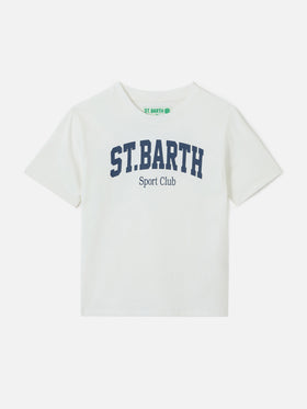 Camiseta White Denver Jr de puro algodón con estampado Sport Club 