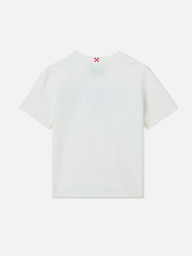 Camiseta White Denver Jr de puro algodón con estampado Sport Club 