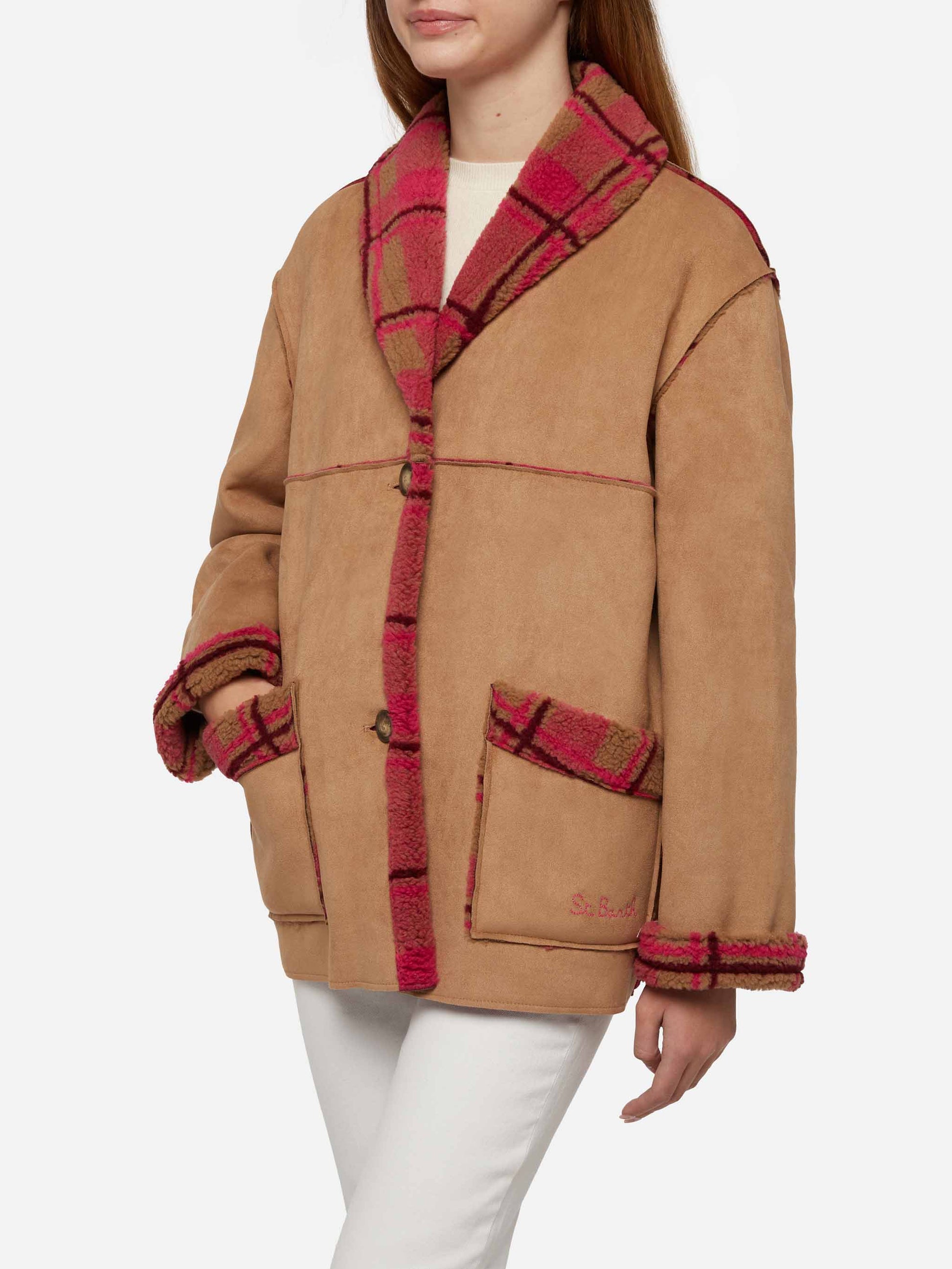 Woman reversible shearling jacket Dorys - MC2 Saint Barth