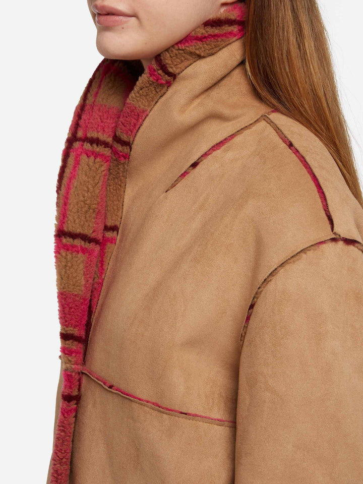 Woman reversible shearling jacket Dorys - MC2 Saint Barth