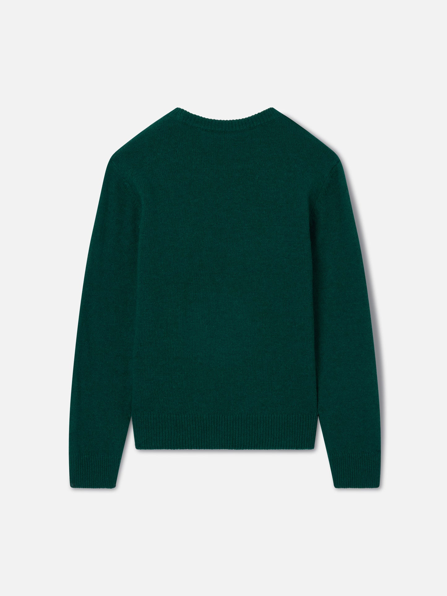 Prenda de punto con cuello redondo Douglas en verde bosque con lettering Foto Monello 