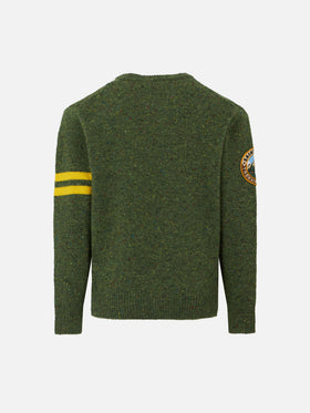 Donegal-Pullover mit Rundhalsausschnitt und Snoopy-Jacquard für Jungen | SNOOPY – PEANUTS™ SPECIAL EDITION