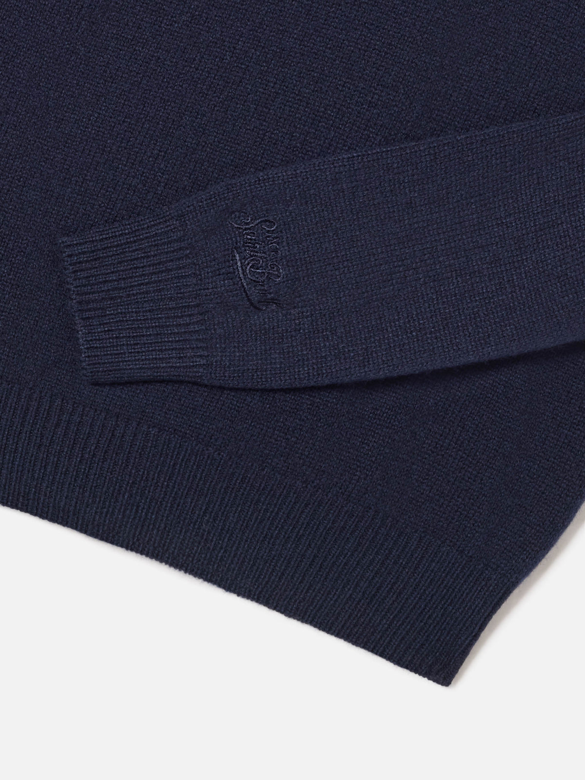 Jersey de punto azul marino con cuello redondo blue Douglas y motivo intarsia Non E Colpa Mia 
