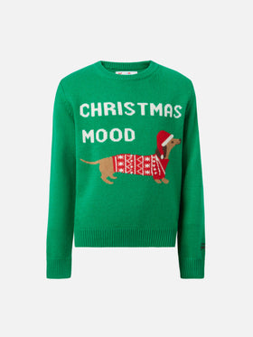 Crewneck  Douglas with Christmas dog jacquard