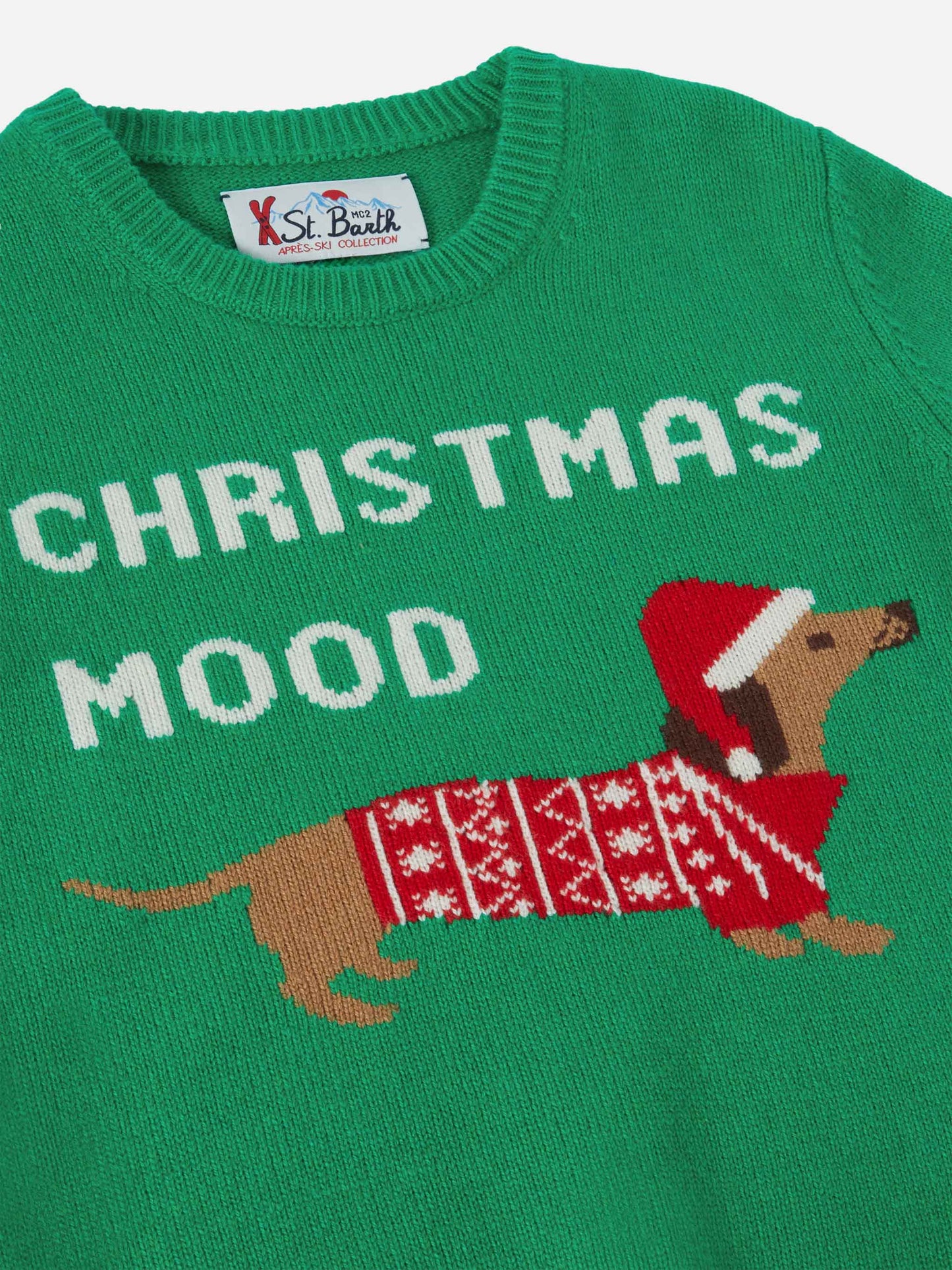 Crewneck  Douglas with Christmas dog jacquard
