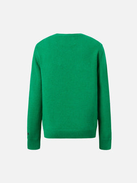 Crewneck  Douglas with Christmas dog jacquard