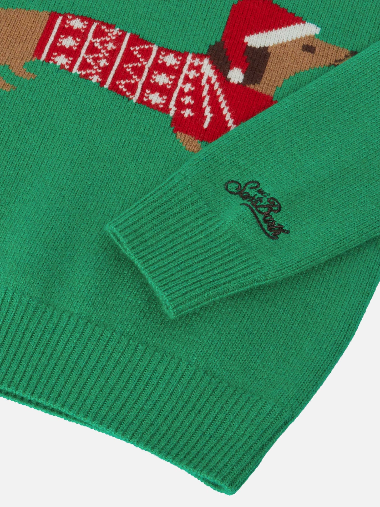 Crewneck  Douglas with Christmas dog jacquard