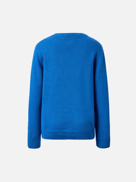 Douglas-Pullover aus Kaschmirmischung mit Bello e Tremendo Jacquard