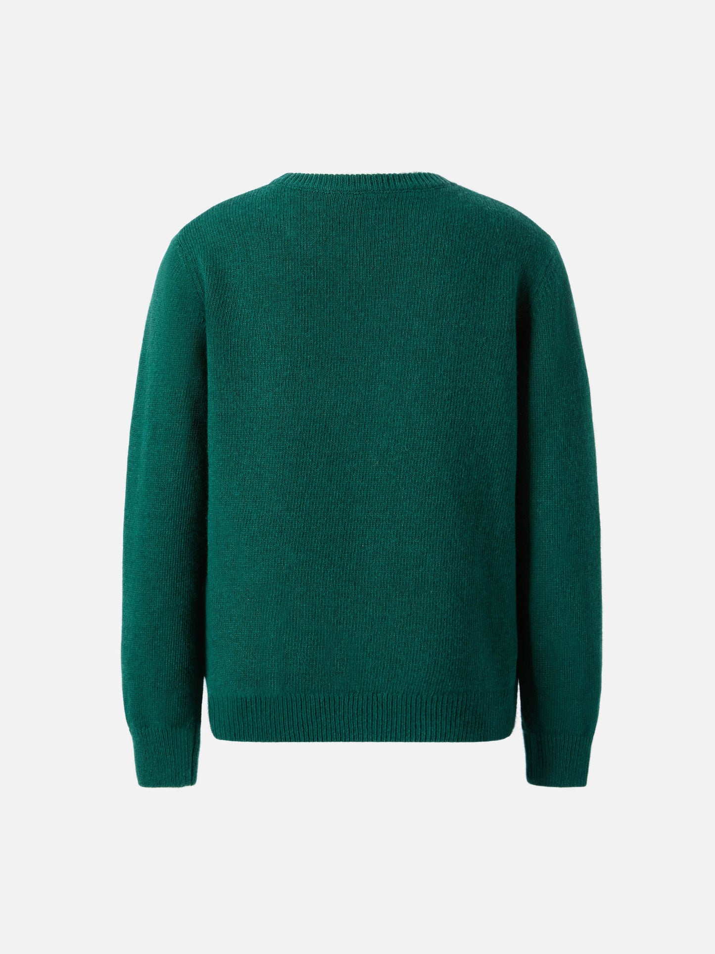Green sweater Douglas with My dad is too cool jacquard