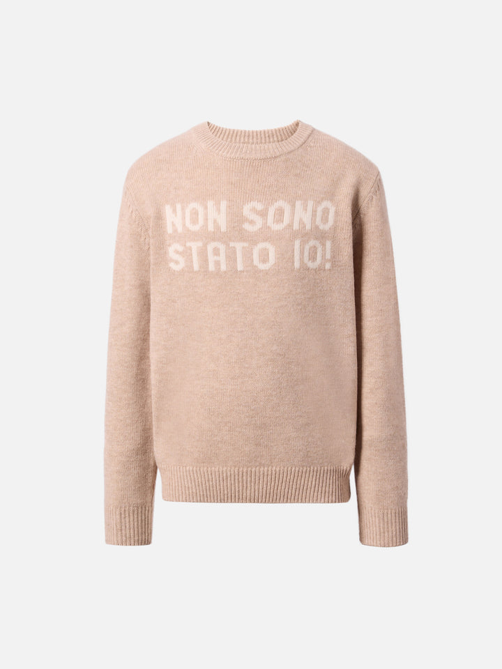Crewneck Douglas in cashmere blend with Non sono stato io! jacquard
