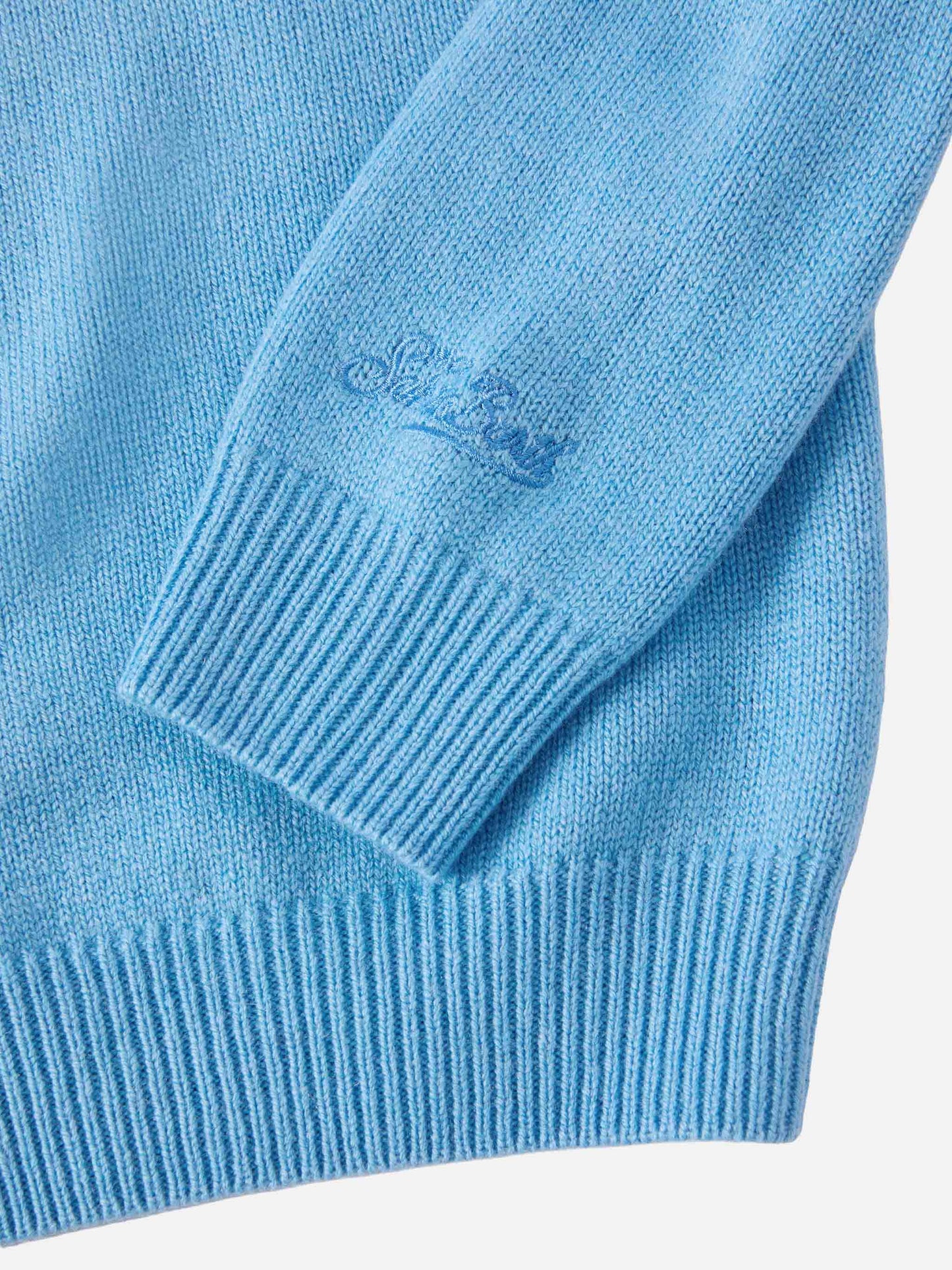 Crewneck Douglas in cashmere blend with Me ne vado dai nonni jacquard