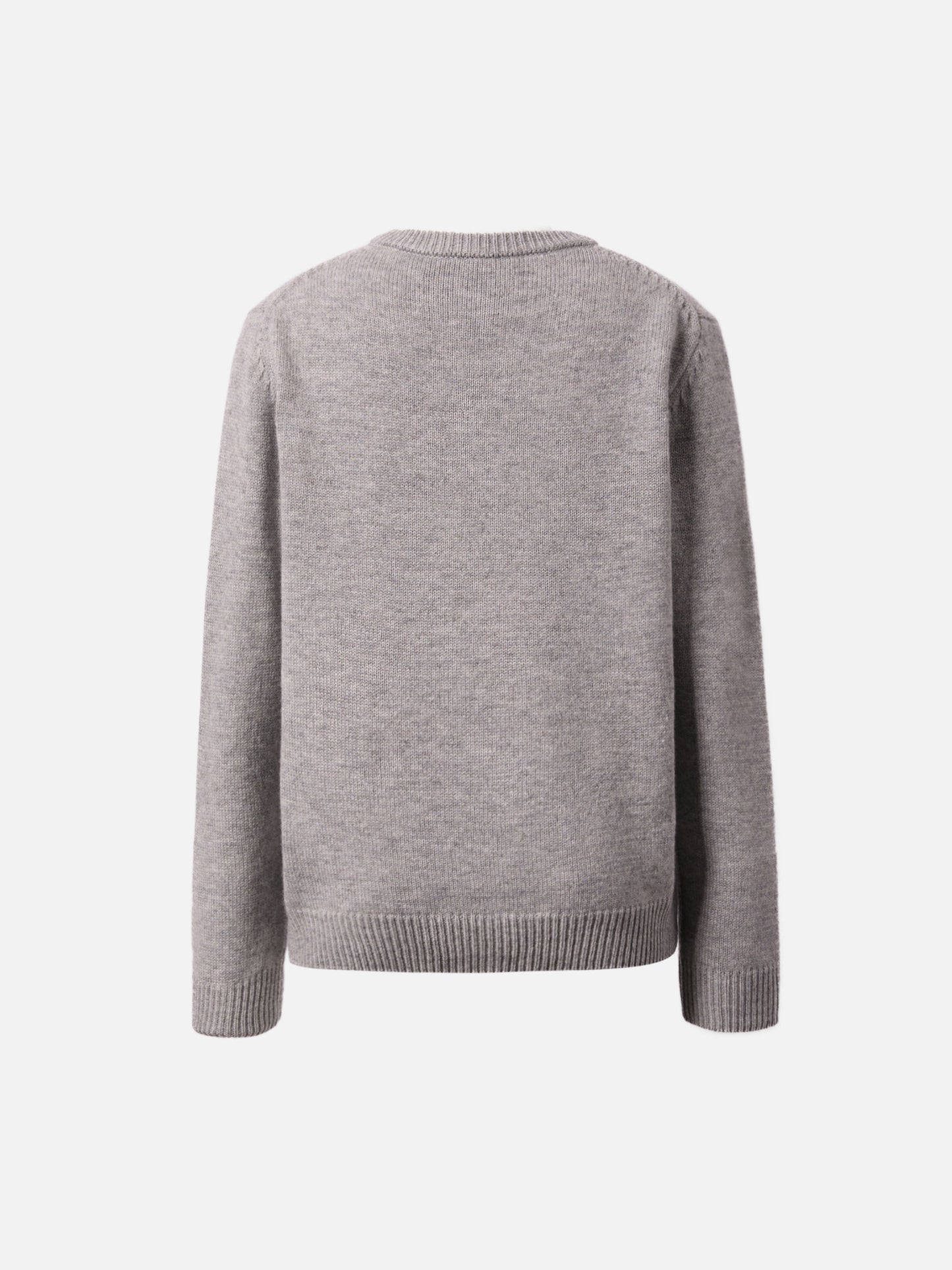 Pullover Douglas aus Kaschmirmischung mit der Stickerei "Zu kalt für die Schule".