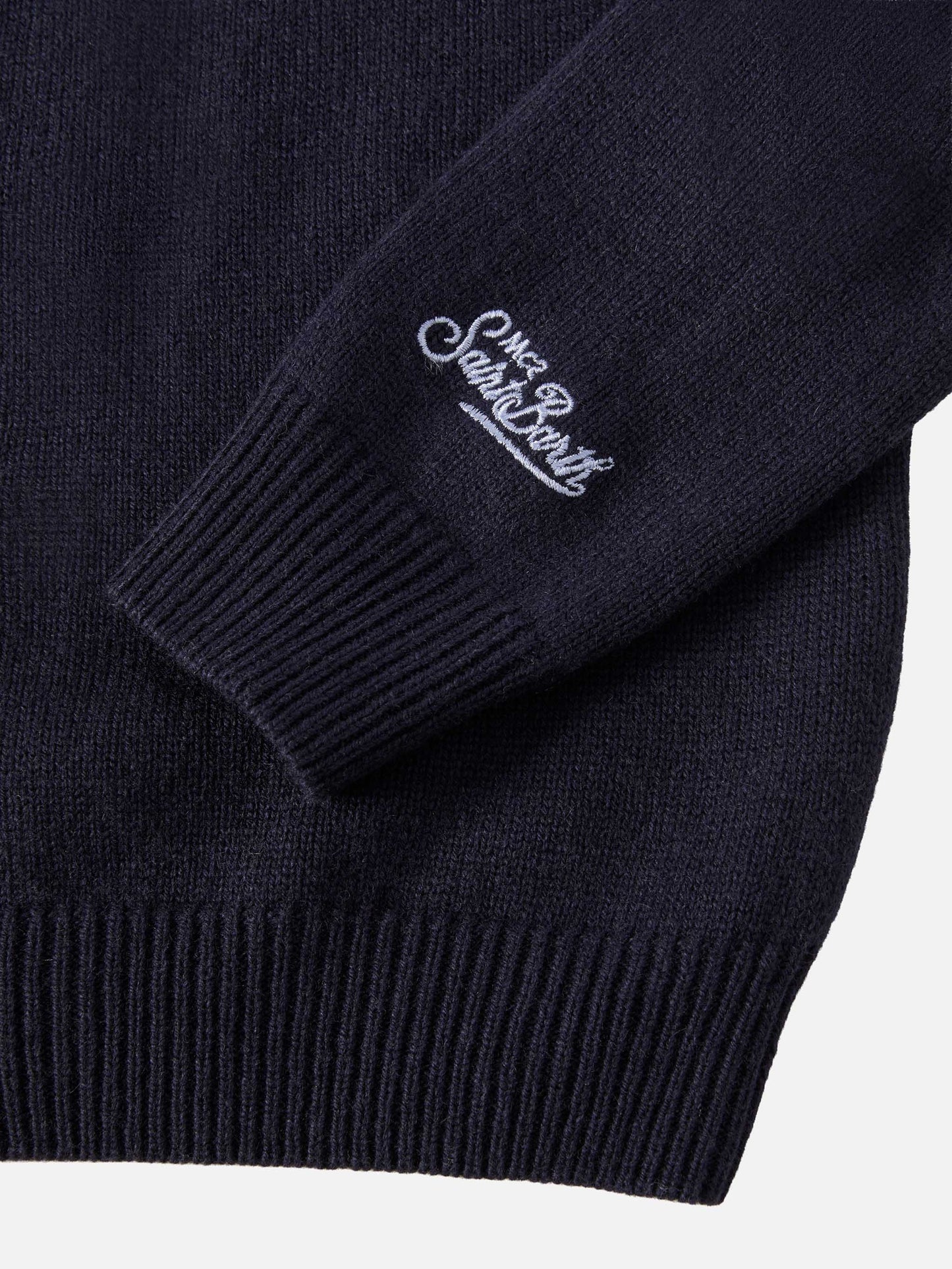 Crewneck Douglas in cashmere blend with Sciupa Femmine jacquard