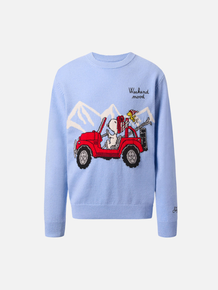 Crewneck Douglas Light in cashmere blend with Snoopy jacquard | PEANUTS SPECIAL EDITION