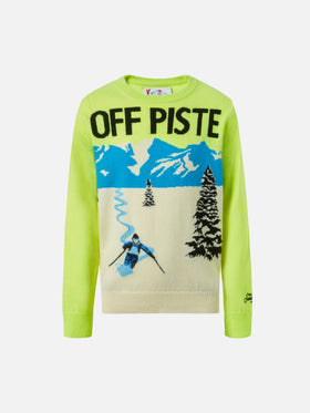 Maglione girocollo Douglas con jacquard cartolina off-piste