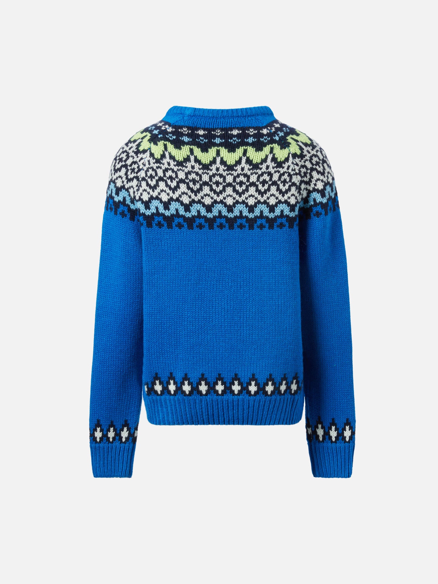 Maglione in alpaca Douglas con jacquard fair isle e St. Moritz