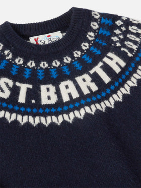 Alpakapullover Douglas mit Fair-Isle-Jacquard