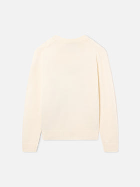 Grey Douglas wool and cashmere blend crewneck with Snoopy intarsia | Special edition