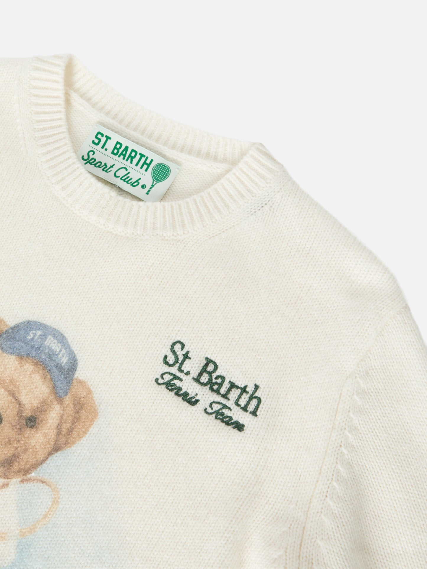 Pullover Douglas mit Teddybär-Print und Stickerei 