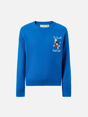 Douglas Light Embry Rundhalsausschnitt mit Mickey-Mouse-Stickerei | DISNEY SONDEREDITION