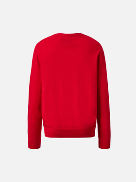 Maglione Douglas Light Embry in misto cashmere con ricamo Snoopy | PEANUTS SPECIAL EDITION