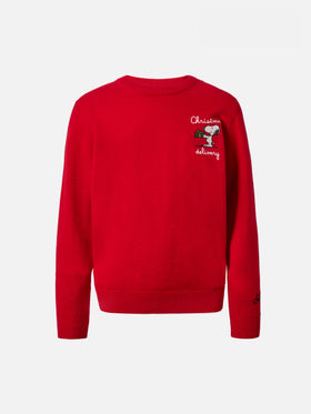 Maglione Douglas Light Embry in misto cashmere con ricamo Snoopy | PEANUTS SPECIAL EDITION