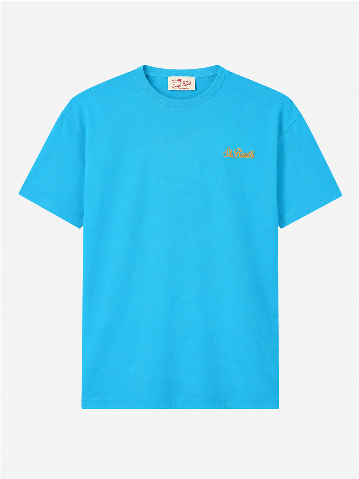 Light blue Dover T-shirt with palm logo embroidery