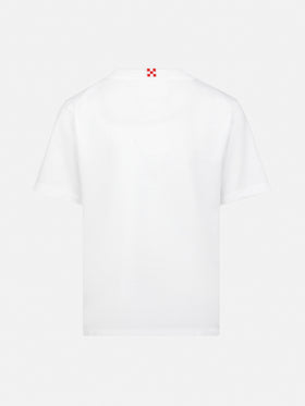 White cotton jersey t-shirt Dover with St. Barth embroidery - MC2 Saint Barth