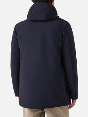 Duke-blauer, marineblauer Kapuzenmantel