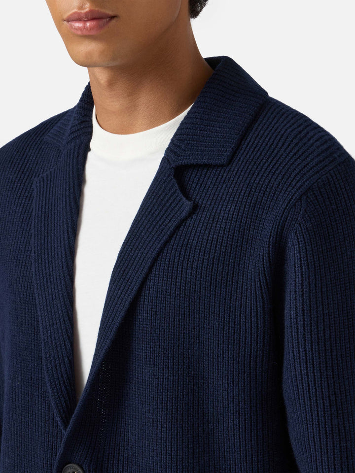 Marineblauer Blazer aus reiner Wolle von Eaton