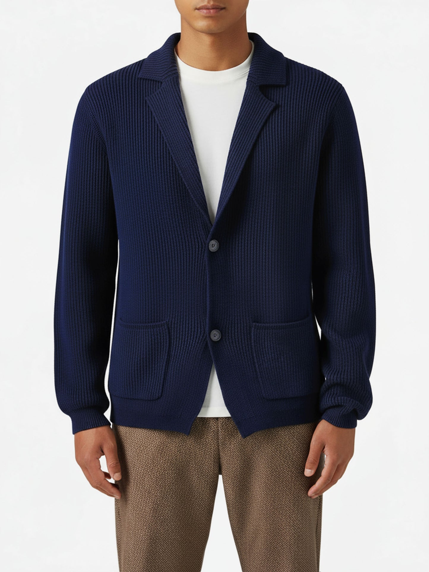 Marineblauer Blazer aus reiner Wolle von Eaton