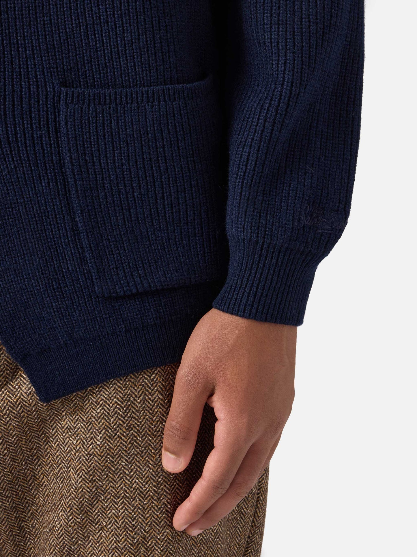Marineblauer Blazer aus reiner Wolle von Eaton