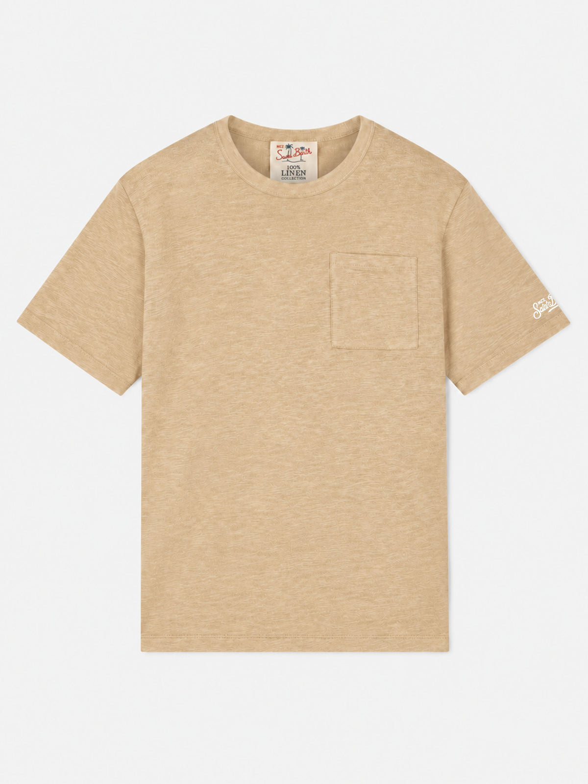 T-shirt Ecstasea en jersey de lin beige 