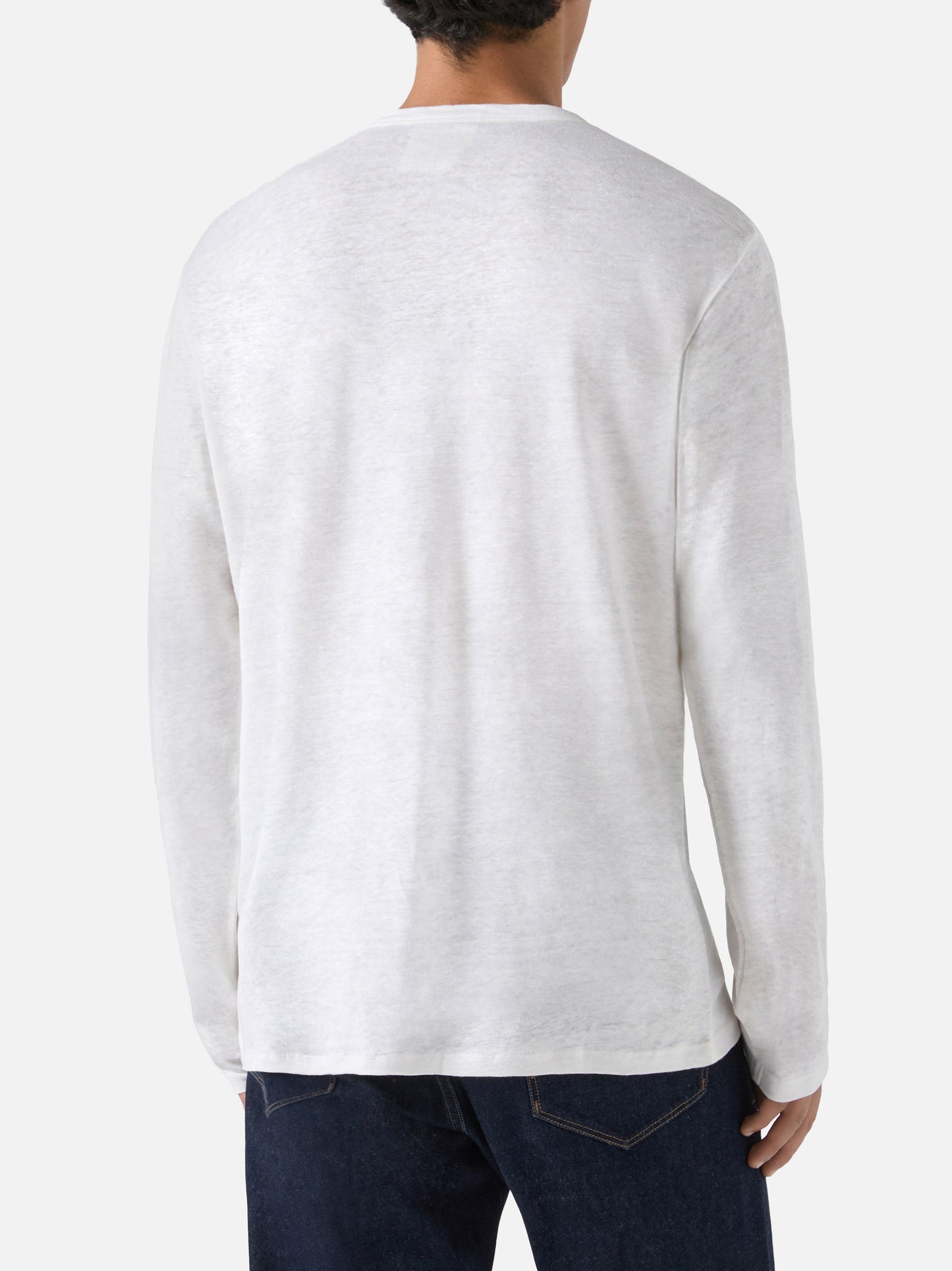 T-shirt Ecstasea in lino bianco tinta unita