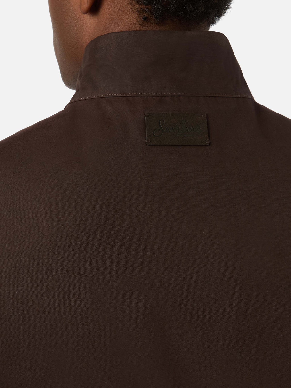 Gilet Brown Edgar ciré avec doublure teddy 