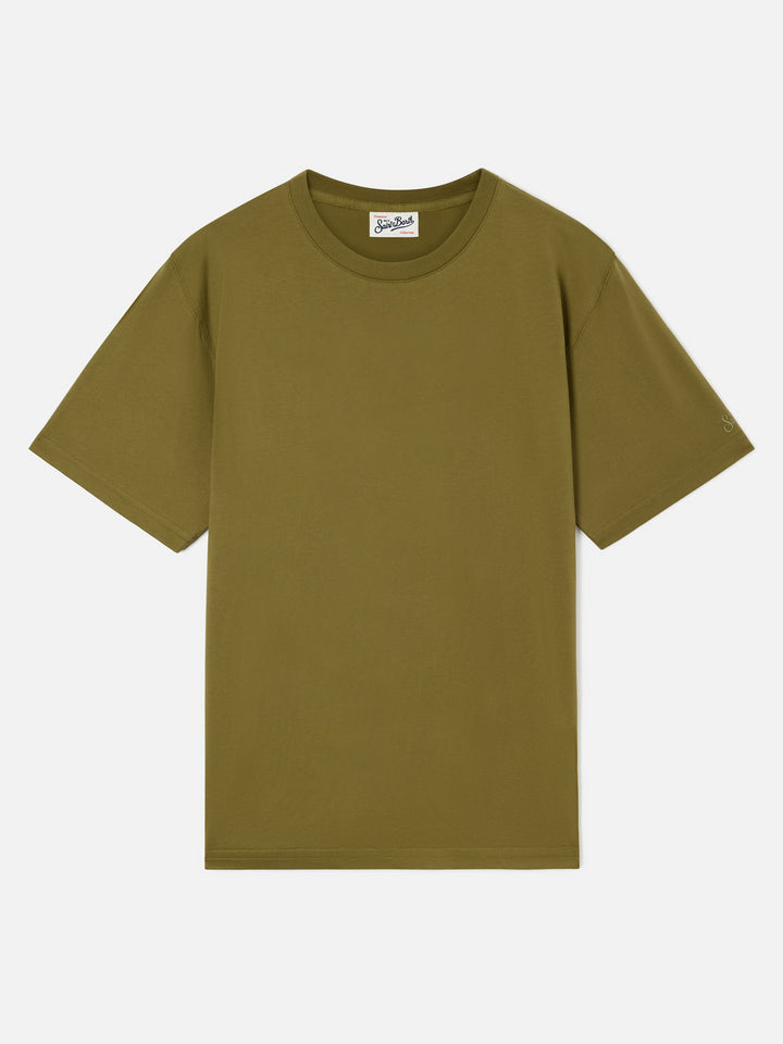 T-shirt Every verde militare in cotone