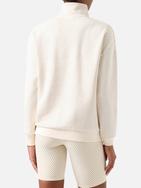 Sweat-shirt Eliade à imprimé micro pois 