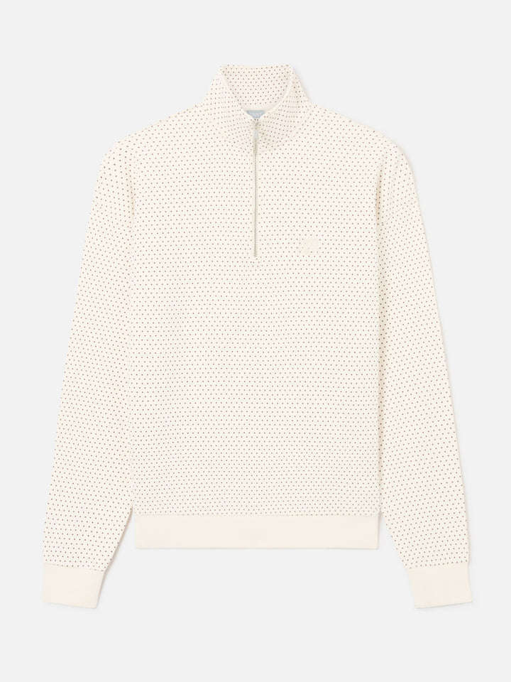 Eliade sweatshirt with micro polka dot print