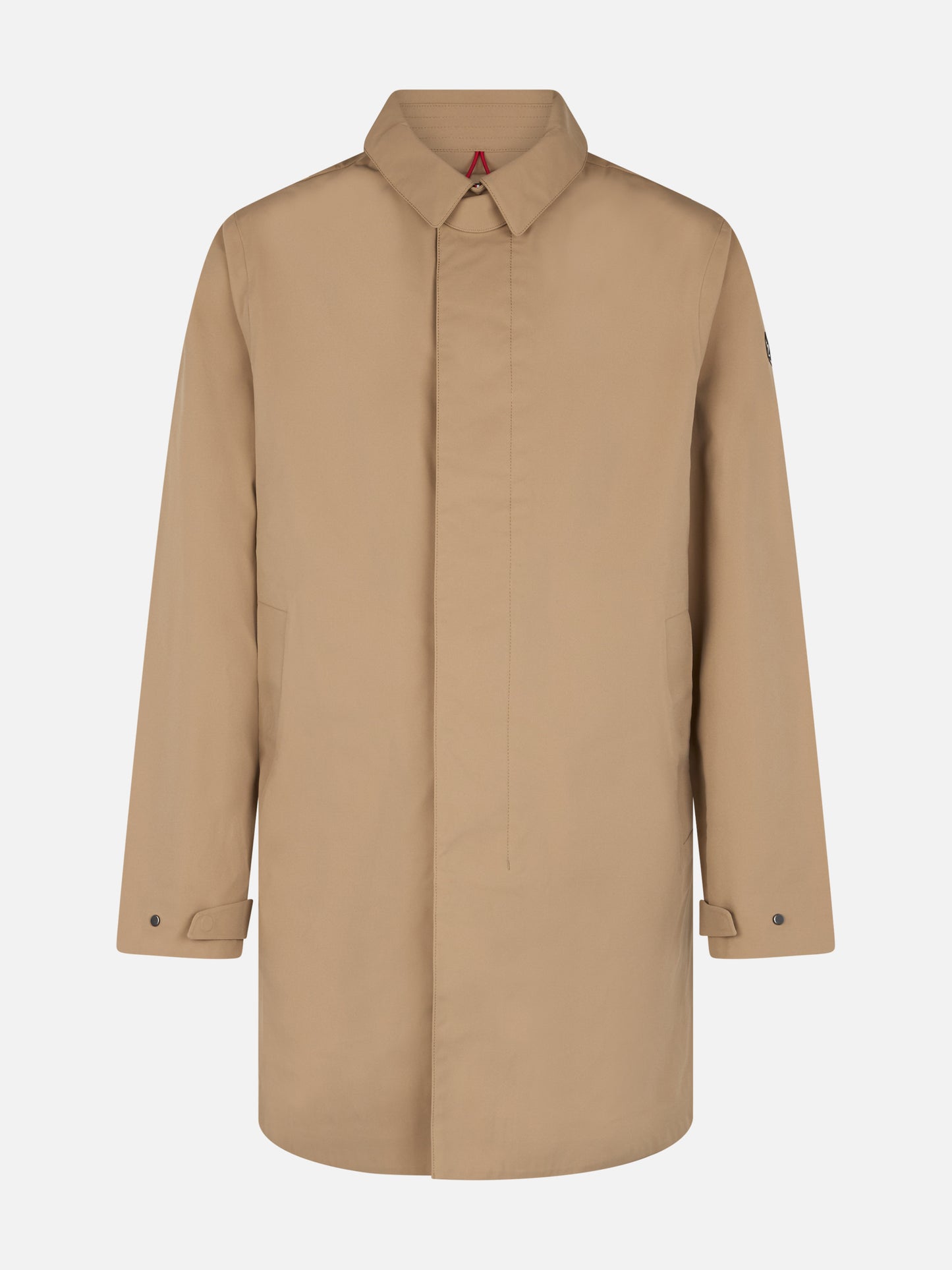 Beige stretch fabric trench Elbert with welt - MC2 Saint Barth