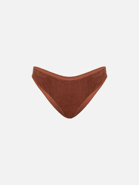 Brown Elise terry swim briefs