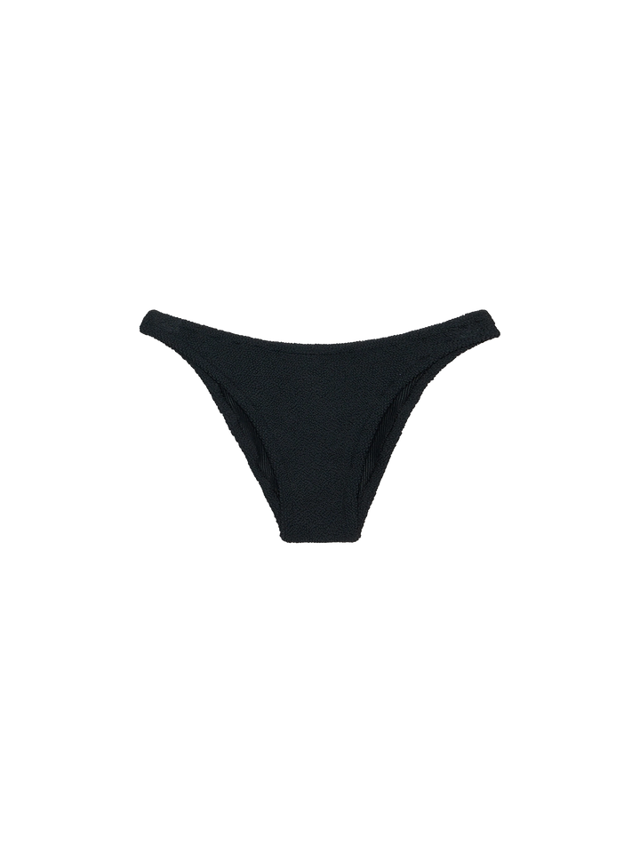 Woman black crinkle triangle bikini Guiana Elise - MC2 Saint Barth