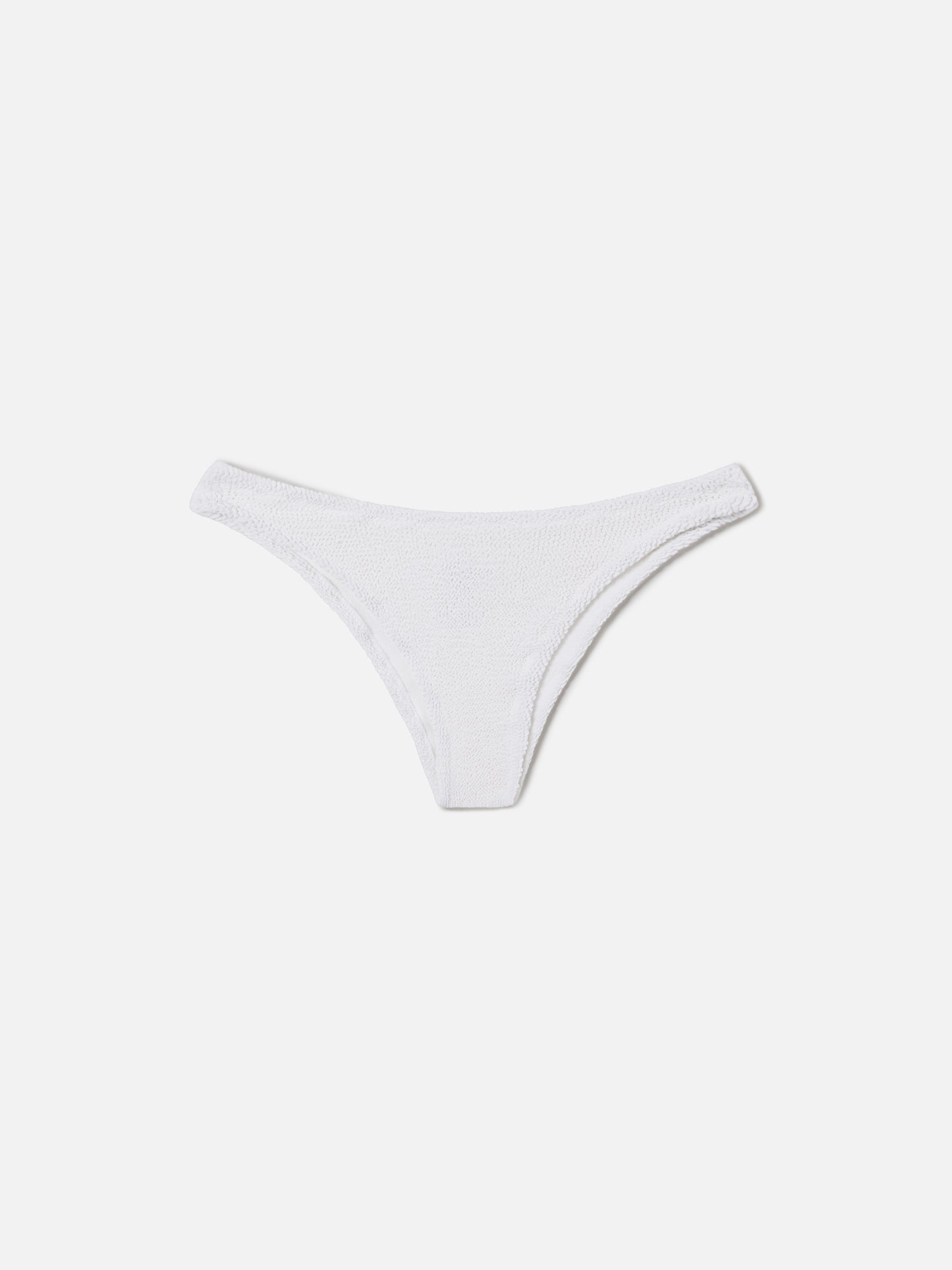 Classic swim briefs Elise in white crinkle