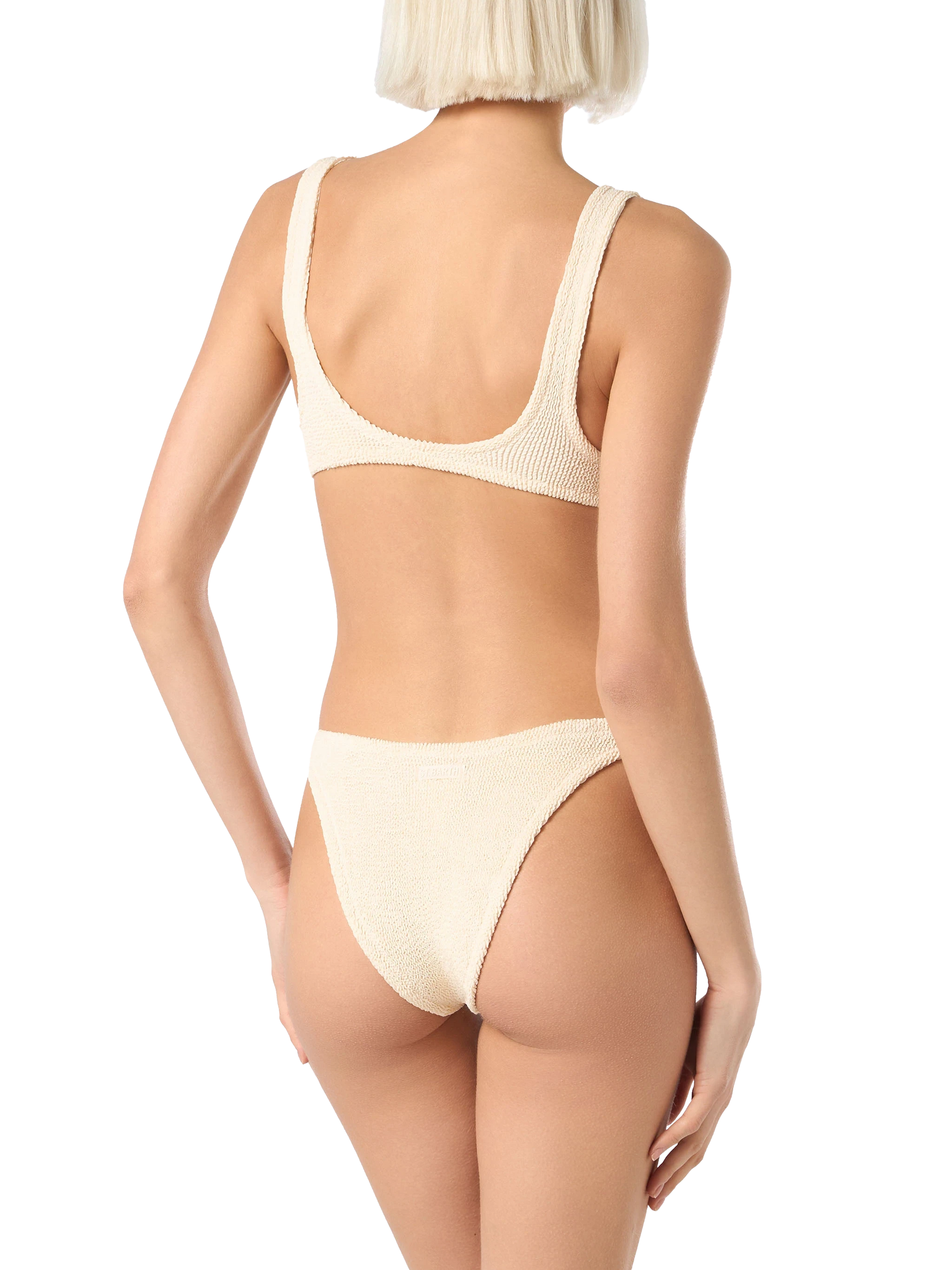 Elise classic beige crinkle swim briefs - MC2 Saint Barth