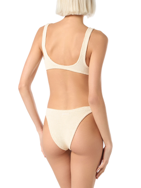 Elise classic beige crinkle swim briefs - MC2 Saint Barth