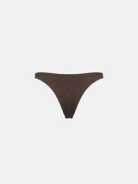 Elise classic brown crinkle swim briefs - MC2 Saint Barth