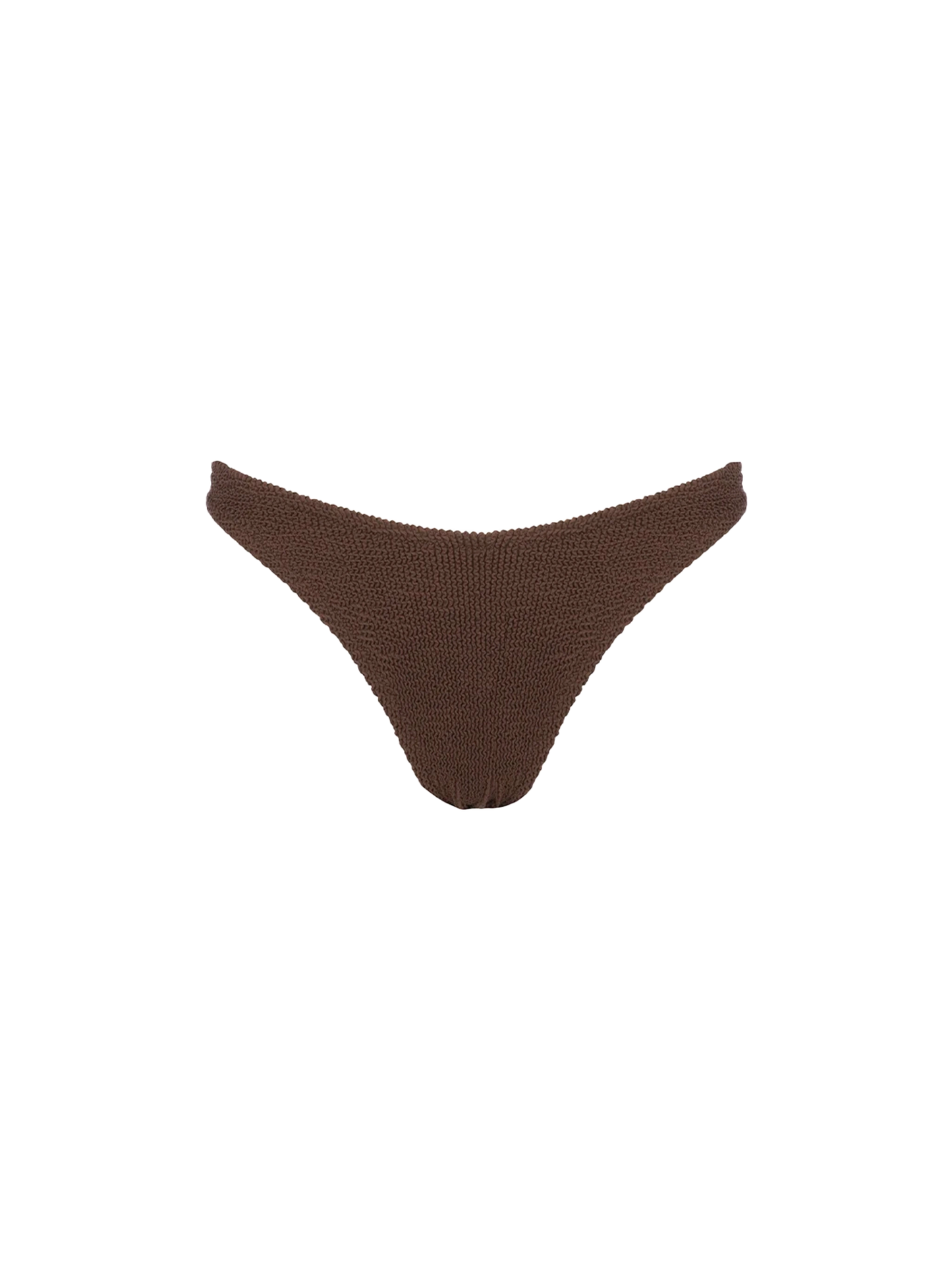 Braguita de baño clásica de tejido crinkle marrón para mujer Elise 