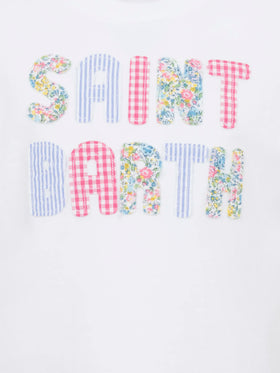 Elly cotton jersey crewneck t-shirt with Saint Barth patch - MC2 Saint Barth