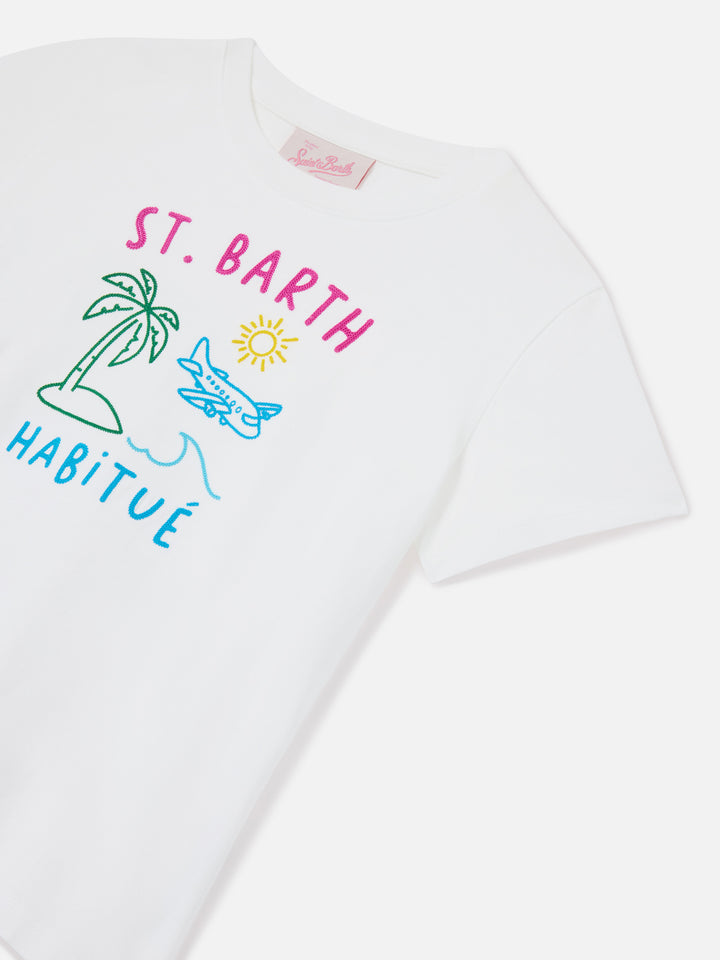 Camiseta Portland Jr con bordado Habitué en la parte delantera y trasera 