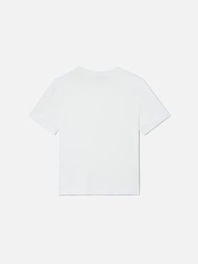 T-shirt Elly en coton blanc avec broderie Selfie Queen 