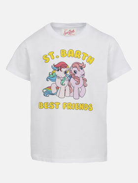 Girl cotton jersey crewneck t-shirt Elly with my Little Pony print | MY LITTLE PONY SPECIAL EDITION - MC2 Saint Barth